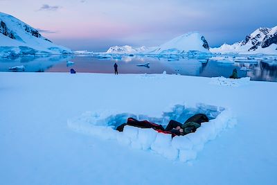 Bivouac en Antarctique