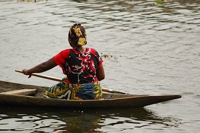 Navigation en pirogue - Bénin