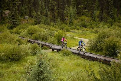 Traversée à vélo du parc national de Jasper - Alberta - Canada