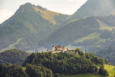 © BRUSINI Aurélien / hemis.fr - Château de Gruyères - Canton de Fribourg - Suisse Château de Gruyères - Canton de Fribourg - Suisse