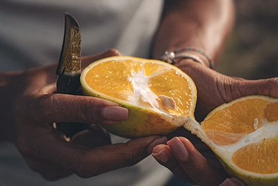 pause déjeuner dans la Vallée de Paul, Santo Antão