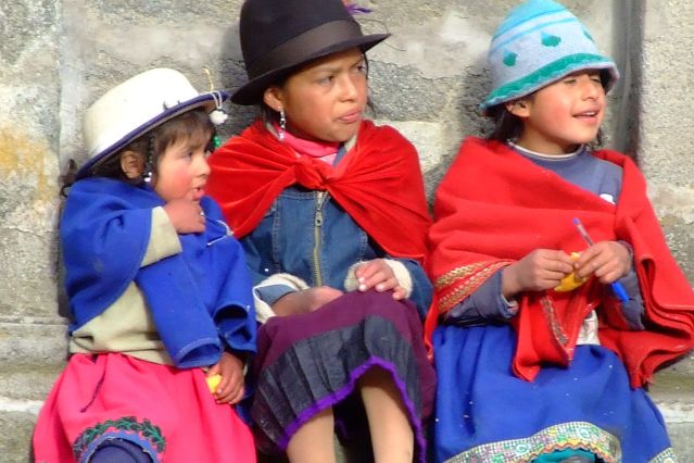 Groupe d enfants - Equateur