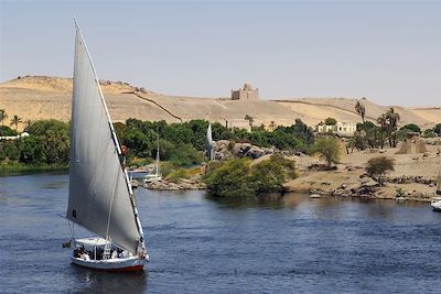 Felouques à Assouan - Vallée du Nil - Egypte