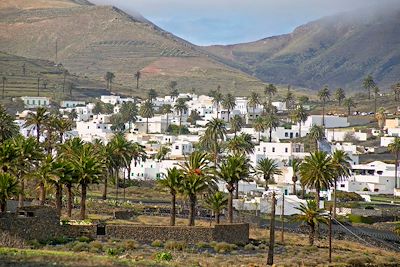 © pwmotion / iStock - Haria dans la vallée des mille palmiers - Lanzarote - Iles Canaries - Espagne Haria dans la vallée des mille palmiers - Lanzarote - Iles Canaries - Espagne