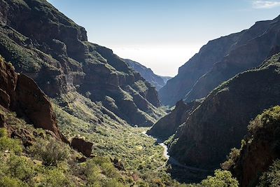 Montagnes rocheuses verdoyantes - Gran Canaria - Iles Canaries - Espagne