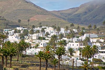 © pwmotion / iStock - Haria dans la vallée des mille palmiers - Lanzarote - Iles Canaries - Espagne Haria dans la vallée des mille palmiers - Lanzarote - Iles Canaries - Espagne