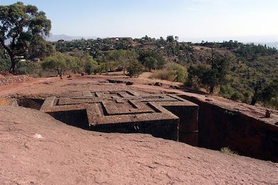 © Luce Piton - Eglise monolithe - Lalibela - Ethiopie Eglise monolithe - Lalibela - Ethiopie