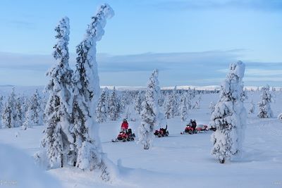 Motoneige en Laponie - Finlande