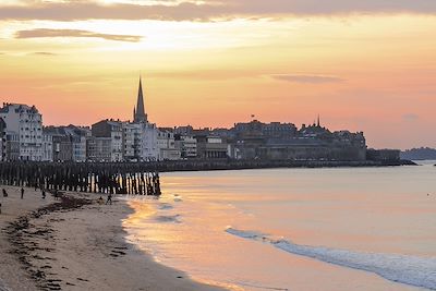 A vélo de Rennes au Mont St Michel - Bretagne - France