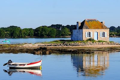 Maison de pêcheur sur la Ria d'Etel - Morbihan - Bretagne - France