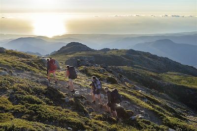 Montée sur la Crête d'Acqua Acelli - GR 20 - Corse du Sud - France