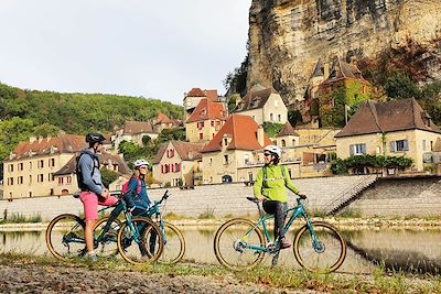 Cyclistes à Sarlat - France