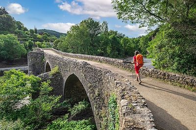 © GUIZIOU Franck / hemis.fr - Pont des Camisards - Mialet - France Pont des Camisards - Mialet - France