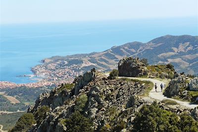 Descente vers Banyuls - France