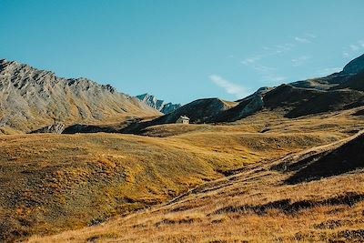 En direction du refuge Agnel (après le col de Chamoussière) - Queyras - France