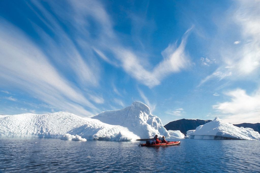 Voyage En kayak, des fjords à la calotte polaire
