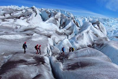 © Tasermiut - Randonnée sur le glacier Qaleraliq - Groenland Randonnée sur le glacier Qaleraliq - Groenland