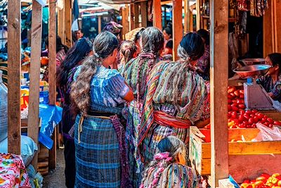 Marché local de Solola - Guatemala