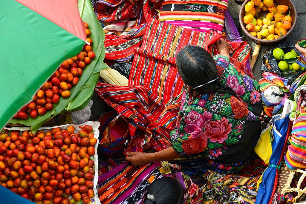 marché de  Chichicastenango - Guatemala
