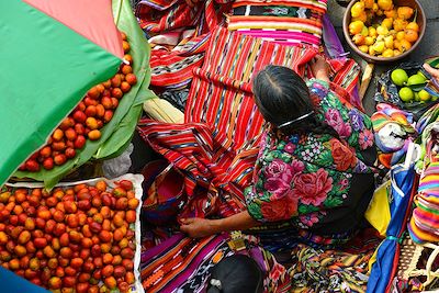 marché de  Chichicastenango - Guatemala