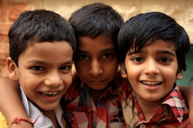 Portrait d enfants - Inde