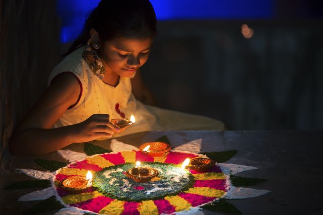 Préparation de Diwali - Inde