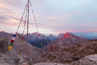 © Bruno Poinson - Vue du refuge Pian di Ciengia - Dolomites - Italie Vue du refuge Pian di Ciengia - Dolomites - Italie