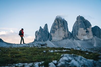 Randonneur - Tre Cime di Lavaredo - Dolomites - Italie