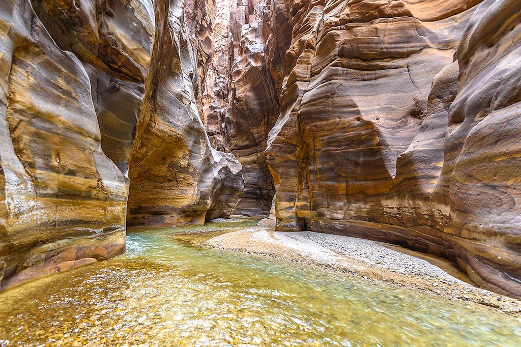 La fraicheur des plus beaux canyons jordaniens