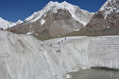 Journée de marche en direction du lac Merzbacher - Kirghizie