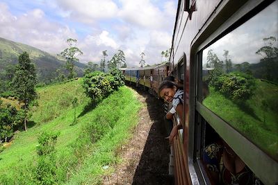 Dans le train - Sri Lanka