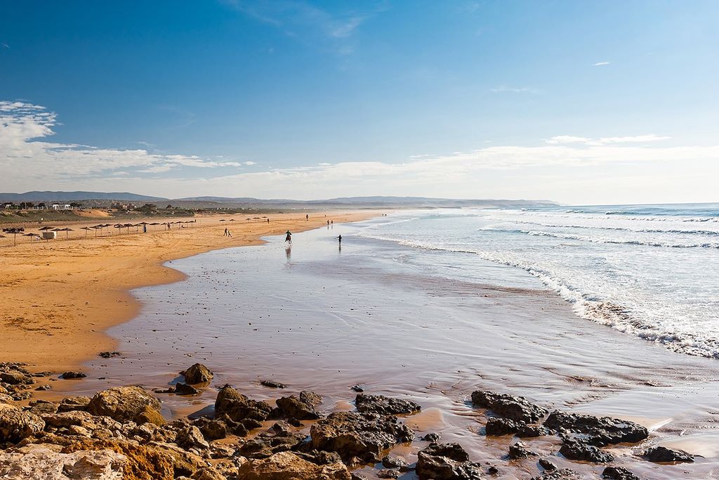 Vue panoramique de la plage de Sidi Kaouki - Maroc