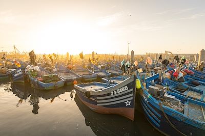© Mathieu Dupuis - Coucher de soleil sur le port d’Essaouira - Maroc Coucher de soleil sur le port d’Essaouira - Maroc