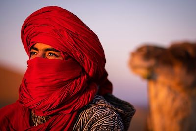 Au milieu du désert marocain - Maroc