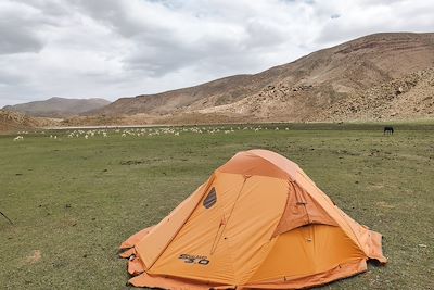 Bivouac dans les montagnes de la Tessaout - Maroc