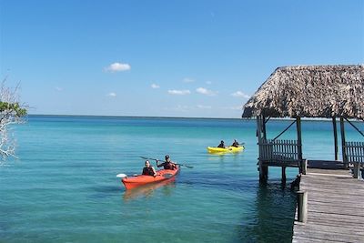 Kayak sur la Lagune de Bacalar - Mexique