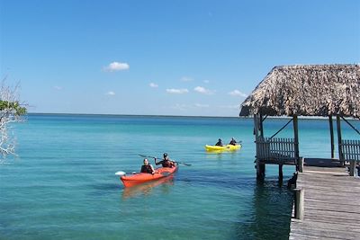 Kayak sur la Lagune de Bacalar - Mexique