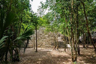 Pyramide de Nohoch Mul - Site de Coba - Yucatan - Mexique