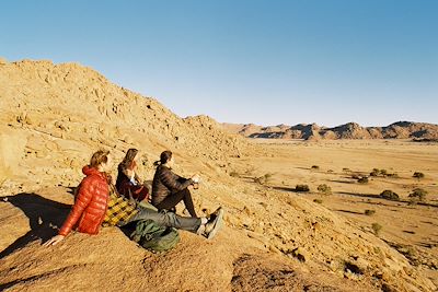 Pause  dans le désert - Namibie
