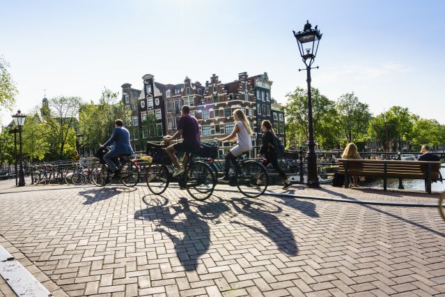 Cyclistes à Amsterdam - Pays Bas