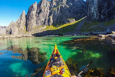 Kayak à Refsvika - Iles Lofoten - Comté de Nordland - Norvège