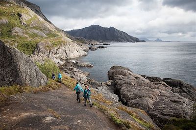 Randonnée côtière - Lofoten - Norvège