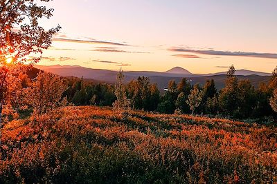 Coucher de soleil dans le massif d'Espedalen - Norvège