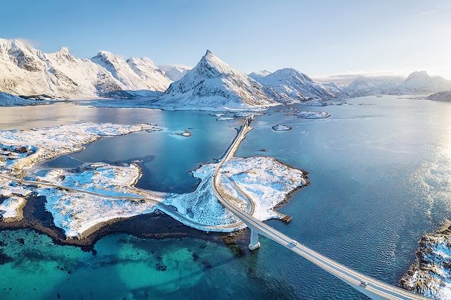 Aurores boréales Norvège Iles Lofoten