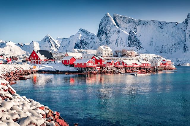 Aurores boréales Norvège Iles Lofoten