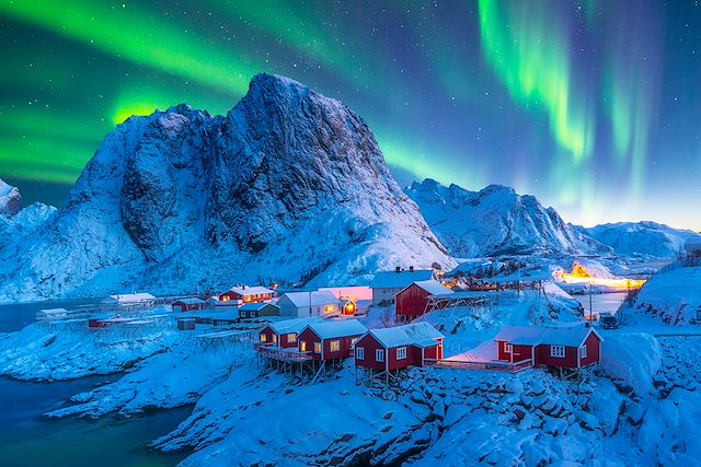 Aurores boréales Norvège Iles Lofoten