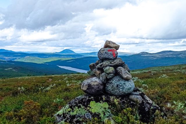 Cairn dans le massif d Espedalen - Norvège