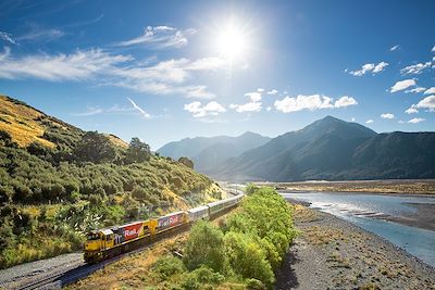 Le train TranzAlpine - Nouvelle-Zélande