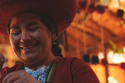 Site Inca lors d'une randonnée depuis Chinchero jusqu'à Taucca