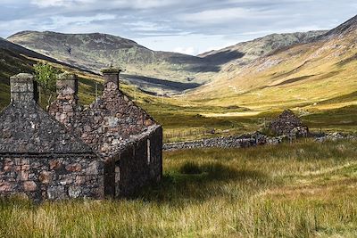 Ruine dans une prairie - Ecosse - Royaume-Uni